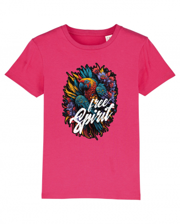 Free spirit - papagal floral Raspberry