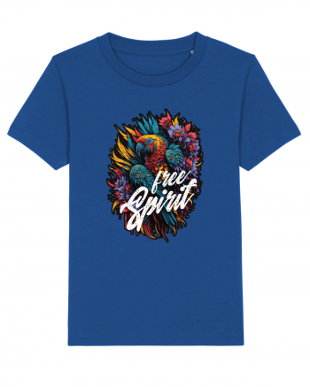 Free spirit - papagal floral Majorelle Blue