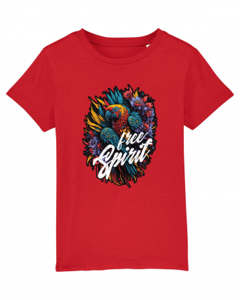 Free spirit - papagal floral Red