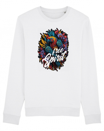 Free spirit - papagal floral White