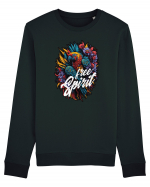 Free spirit - papagal floral Bluză mânecă lungă Unisex Rise