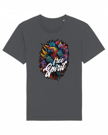 Free spirit - papagal floral Anthracite