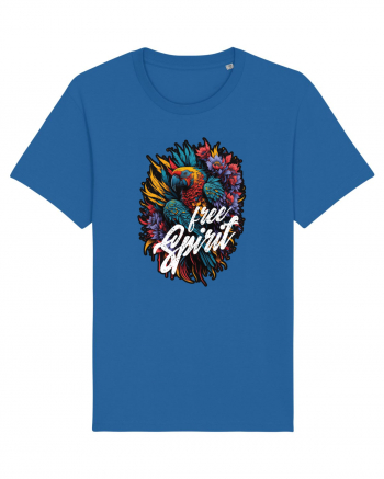 Free spirit - papagal floral Royal Blue