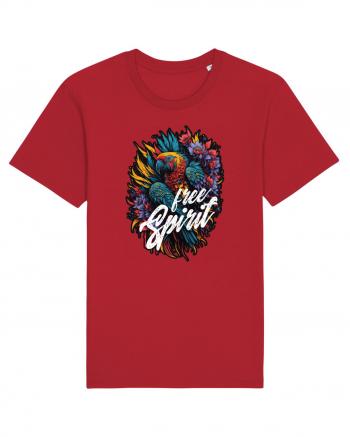 Free spirit - papagal floral Red