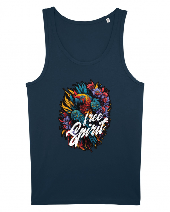 Free spirit - papagal floral Navy