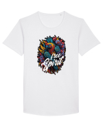 Free spirit - papagal floral Tricou mânecă scurtă guler larg Bărbat Skater