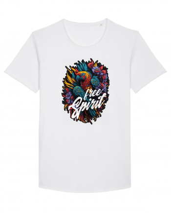 Free spirit - papagal floral White