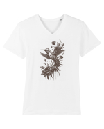 Colibri decorativ Tricou mânecă scurtă guler V Bărbat Presenter