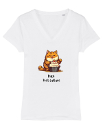 Spune Nu Dietelor Tricou mânecă scurtă guler V Damă Evoker