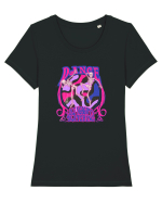 Dance like Nobody's Watching Tricou mânecă scurtă guler larg fitted Damă Expresser