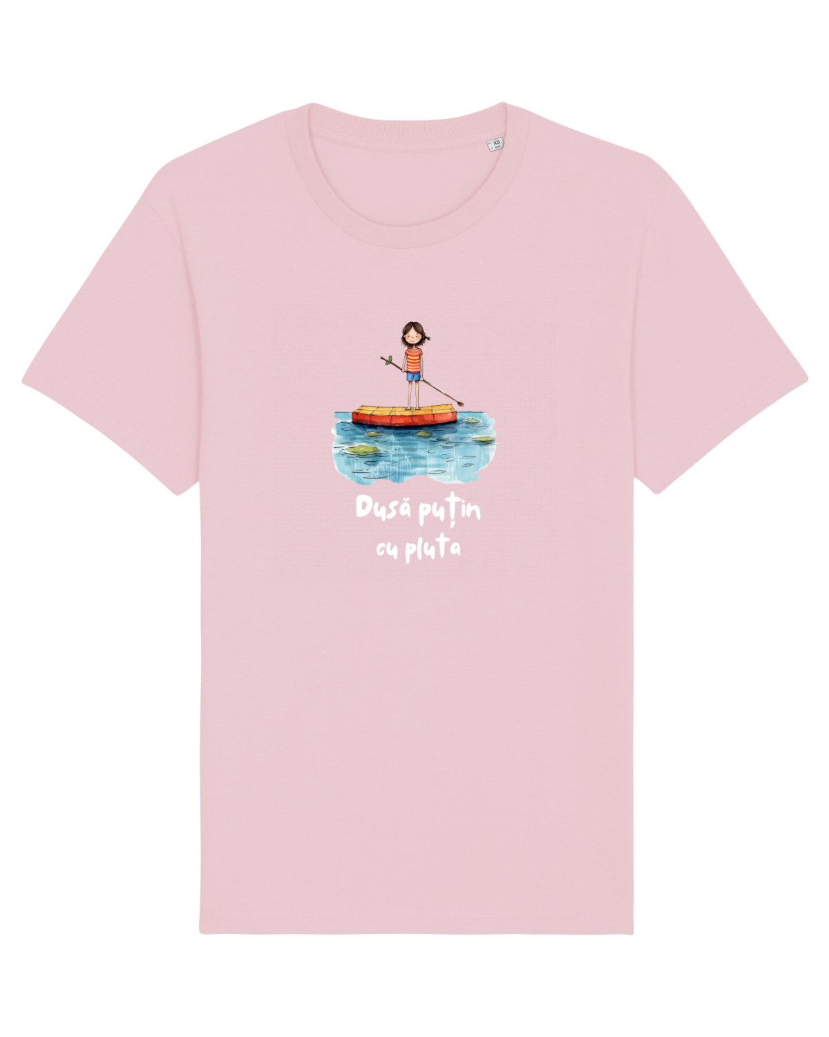 Tricou mânecă scurtă Unisex Rocker Cotton Pink