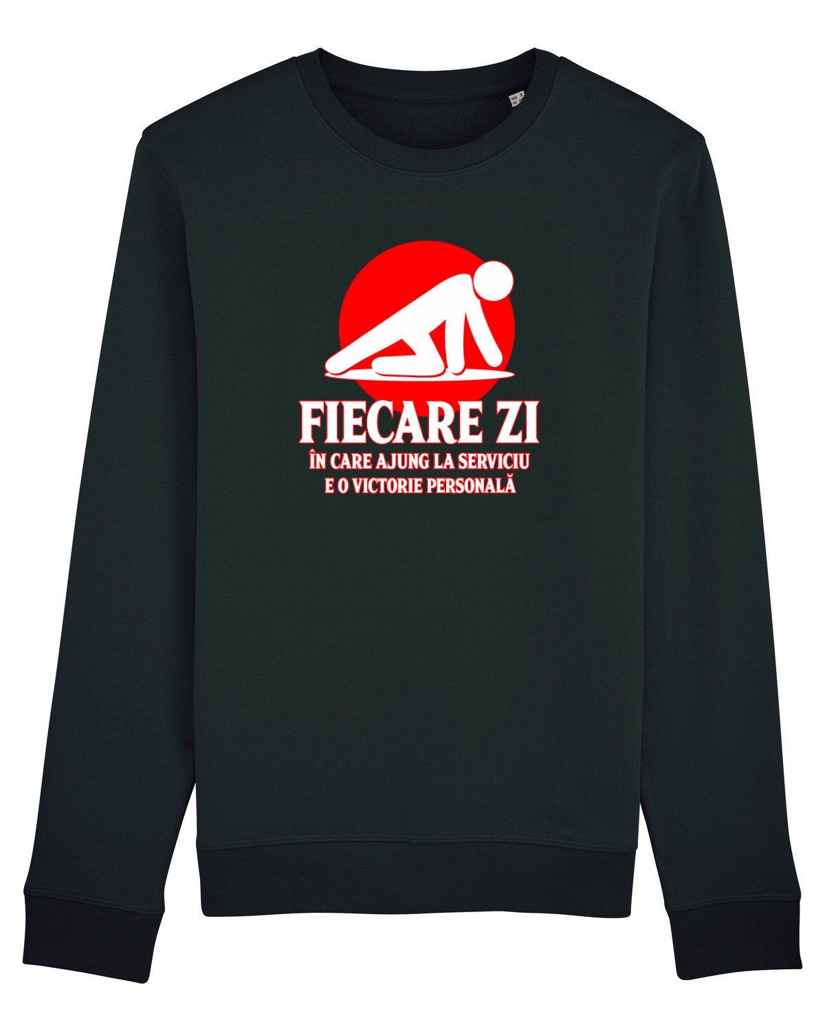 Bluză mânecă lungă Unisex Rise Black