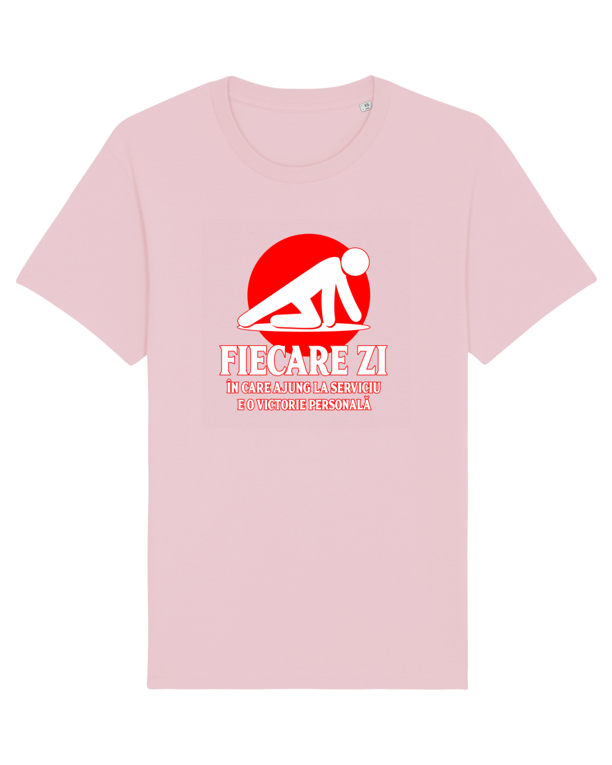 Tricou mânecă scurtă Unisex Rocker Cotton Pink