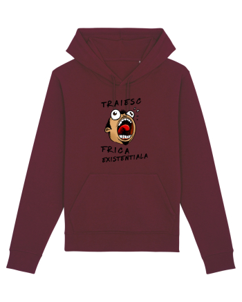 Traiesc frica existentiala Burgundy
