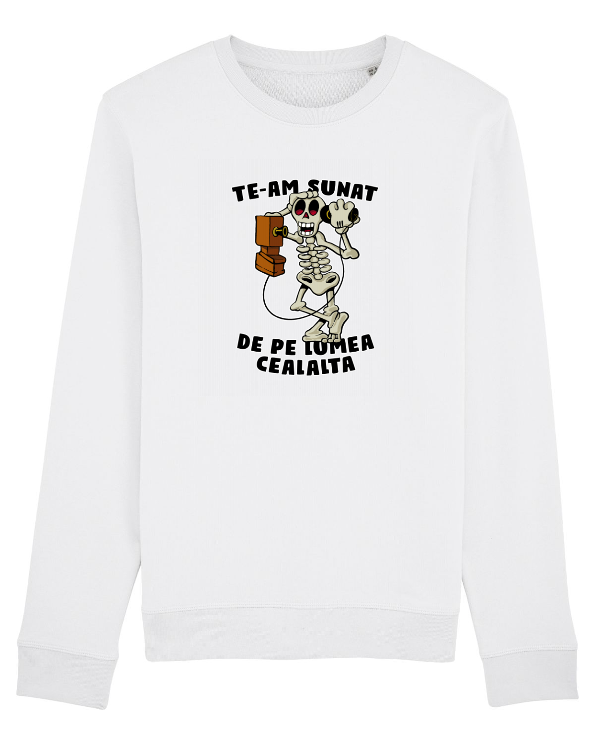 Bluză mânecă lungă Unisex Rise White