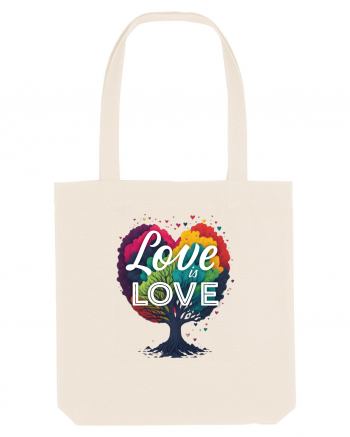 Love is Love LGBTQ pride rainbow tree Natural