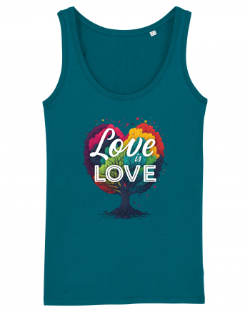 Love is Love LGBTQ pride rainbow tree Ocean Depth