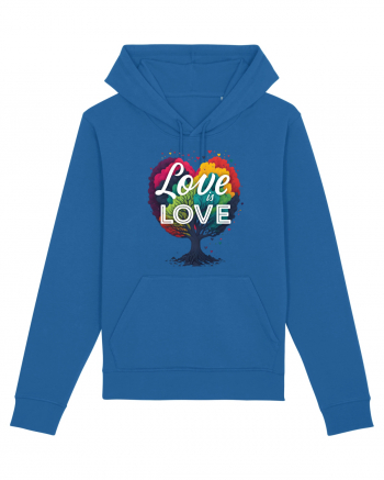 Love is Love LGBTQ pride rainbow tree Royal Blue