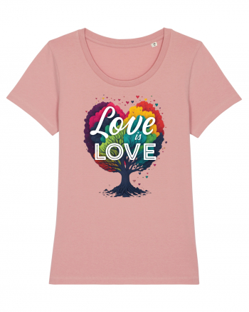 Love is Love LGBTQ pride rainbow tree Canyon Pink