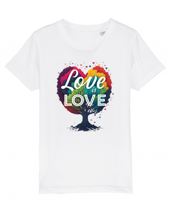 Love is Love LGBTQ pride rainbow tree White