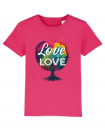 Love is Love LGBTQ pride rainbow tree Tricou mânecă scurtă  Copii Mini Creator