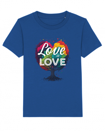 Love is Love LGBTQ pride rainbow tree Majorelle Blue