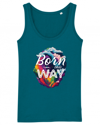 Born this way LGBTQ pride rainbow Ocean Depth