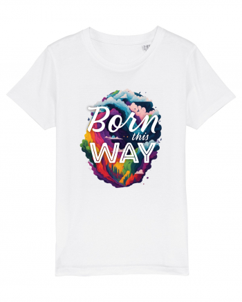 Born this way LGBTQ pride rainbow White