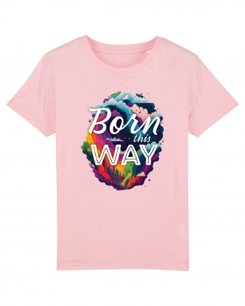 Born this way LGBTQ pride rainbow Cotton Pink