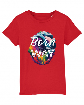 Born this way LGBTQ pride rainbow Red