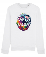 Born this way LGBTQ pride rainbow Bluză mânecă lungă Unisex Rise