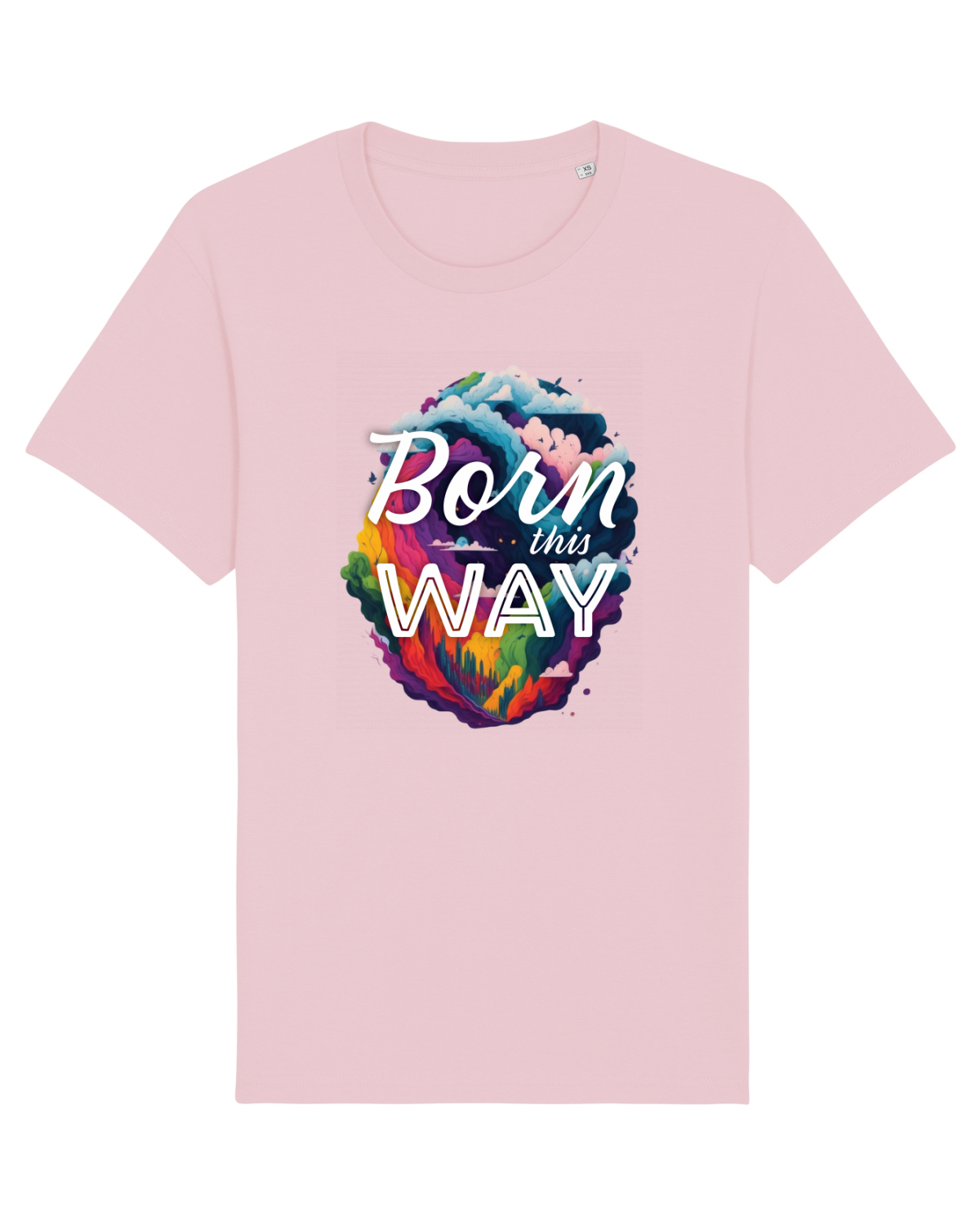 Tricou mânecă scurtă Unisex Rocker Cotton Pink