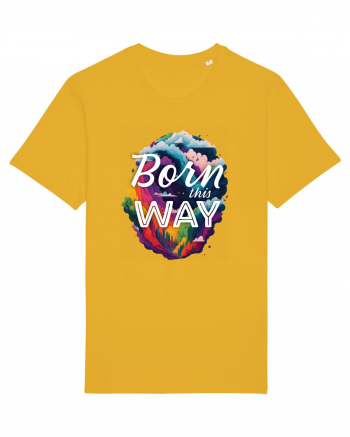 Born this way LGBTQ pride rainbow Spectra Yellow