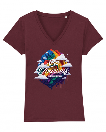 Be yourself . Everyone else is taken.  LGBTQ pride Burgundy