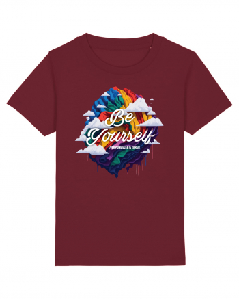 Be yourself . Everyone else is taken.  LGBTQ pride Burgundy