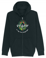 Vegan is my love language Hanorac cu fermoar Unisex Connector
