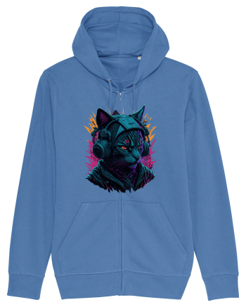 Cat Is A DJ for white Bright Blue