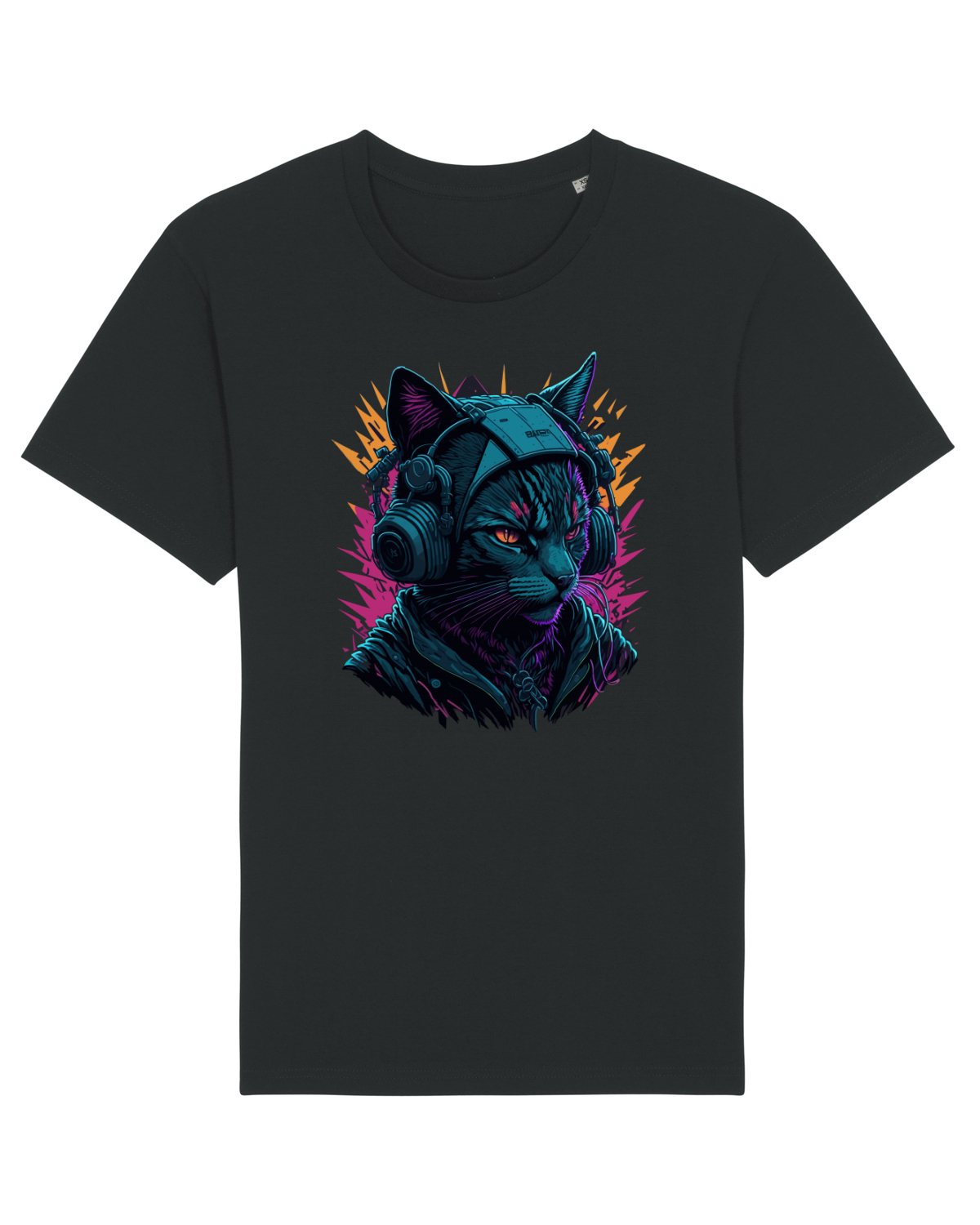 Tricou mânecă scurtă Unisex Rocker Black