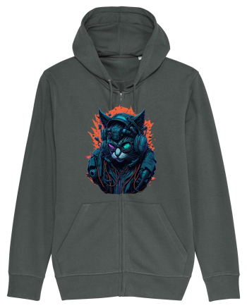 Cyborg Cat With Sunglasses for white Anthracite