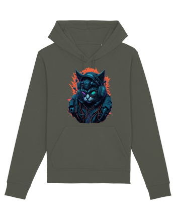 Cyborg Cat With Sunglasses for white Khaki