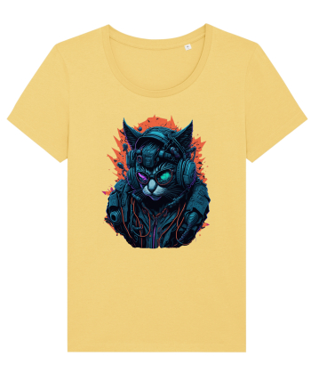 Cyborg Cat With Sunglasses for white Jojoba