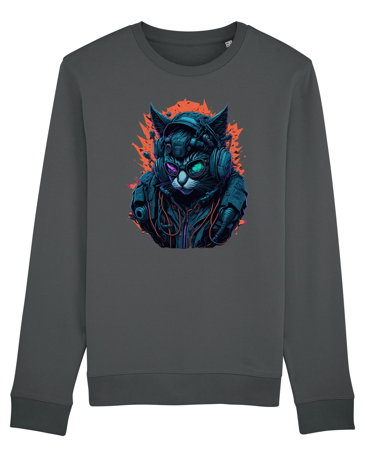 Bluză mânecă lungă Unisex Rise Anthracite