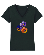 3 panselute Tricou mânecă scurtă guler V Damă Evoker