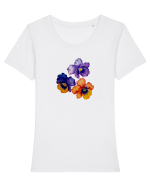 3 panselute Tricou mânecă scurtă guler larg fitted Damă Expresser