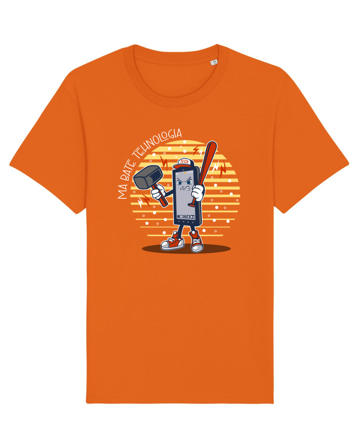 Tricou mânecă scurtă Unisex Rocker Bright Orange