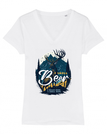 Beer Deer  White