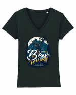 Beer Deer  Tricou mânecă scurtă guler V Damă Evoker