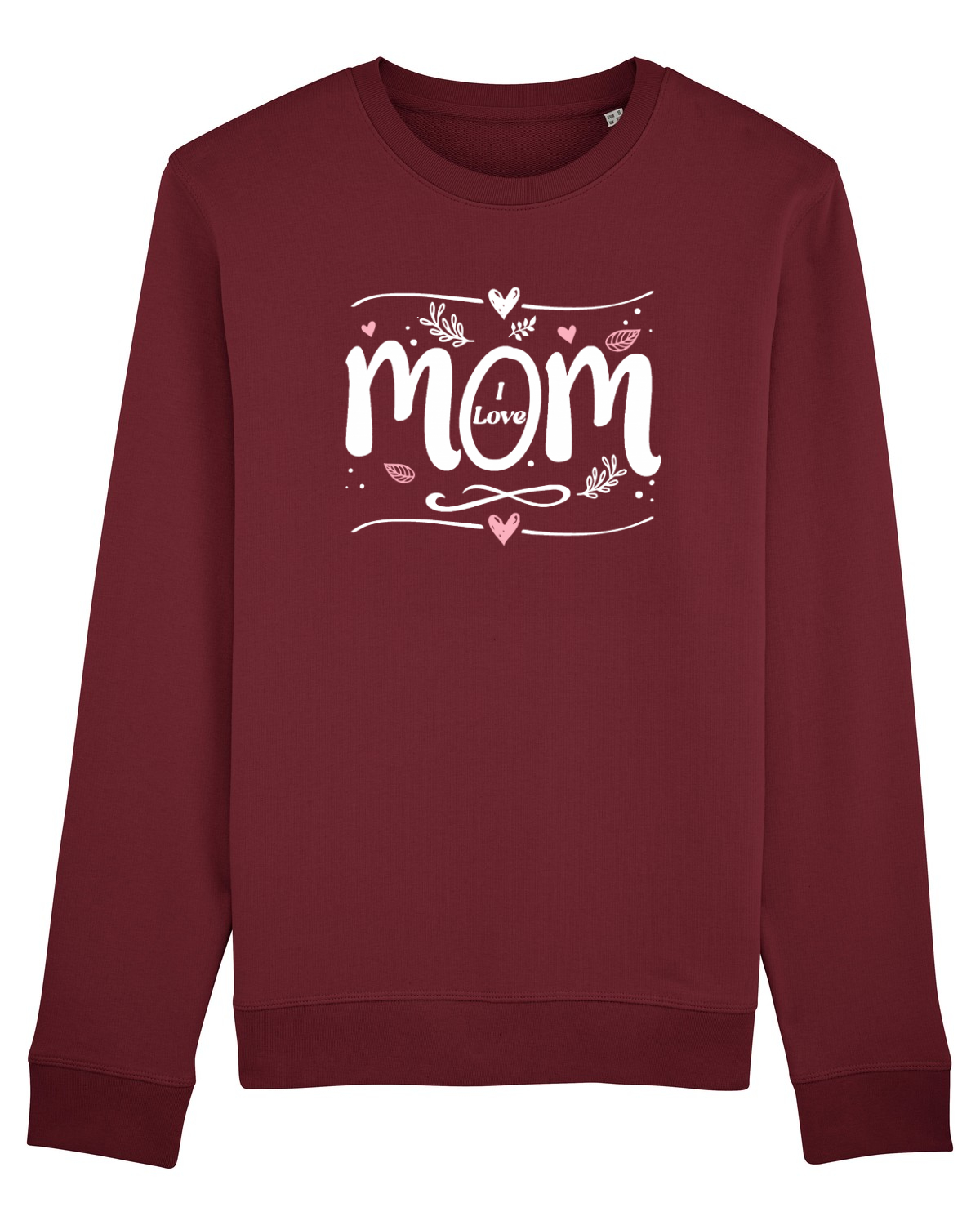 Bluză mânecă lungă Unisex Rise Burgundy