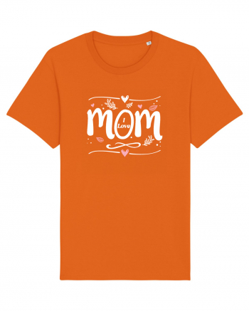 I Love Mom Bright Orange