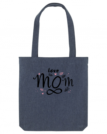 LOVE MOM FOREVER Midnight Blue